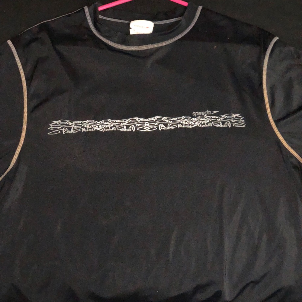 Pre-owned Speedo dri-fit sz xl black short sleeve